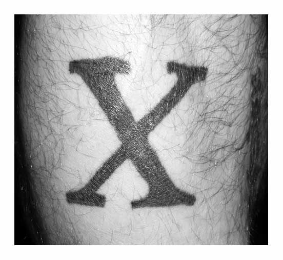 Tattoo: X